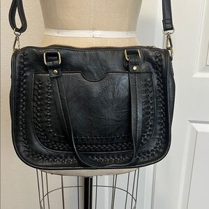 Madison West Black Shoulder Bag